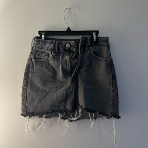 Playboy Distressed Black Mini Skirt